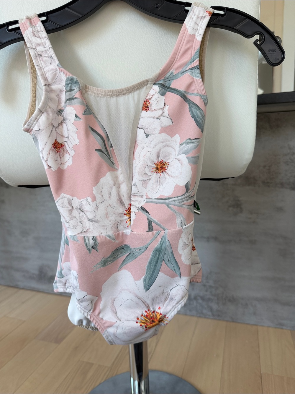 Luckyleo Floral Pink Ballet Leotard